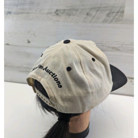 MAFS Manheim Auctions Vintage White and Black Hat Snapback Hat‎ - Picture 6 of 13